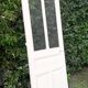 Old translucent glass communication door 82.5x214.2cm