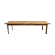 XXL solid walnut table with tapered legs