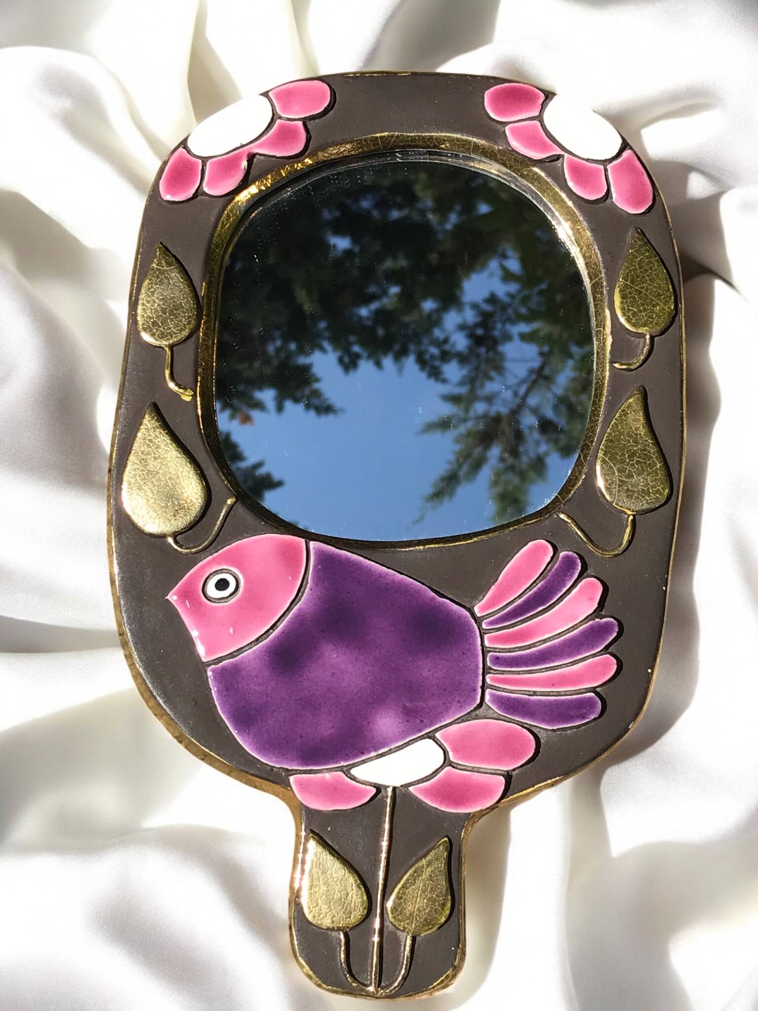 Mithé Espelt Mirror – Glazed Earthenware