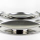 "Cosmos" dishes Guy Degrenne stainless steel 1970