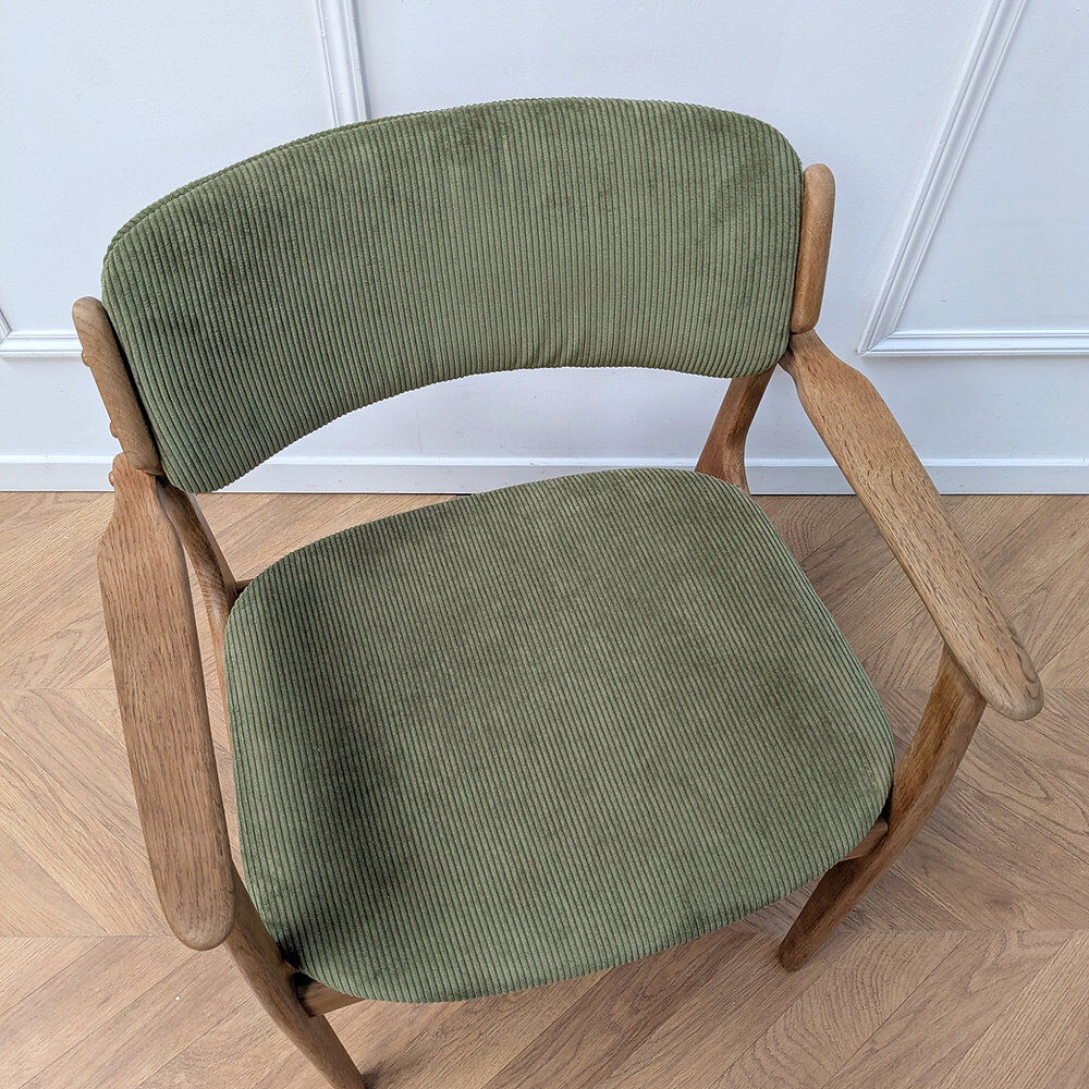 Chair Erik Buch model 49 oak & velvet