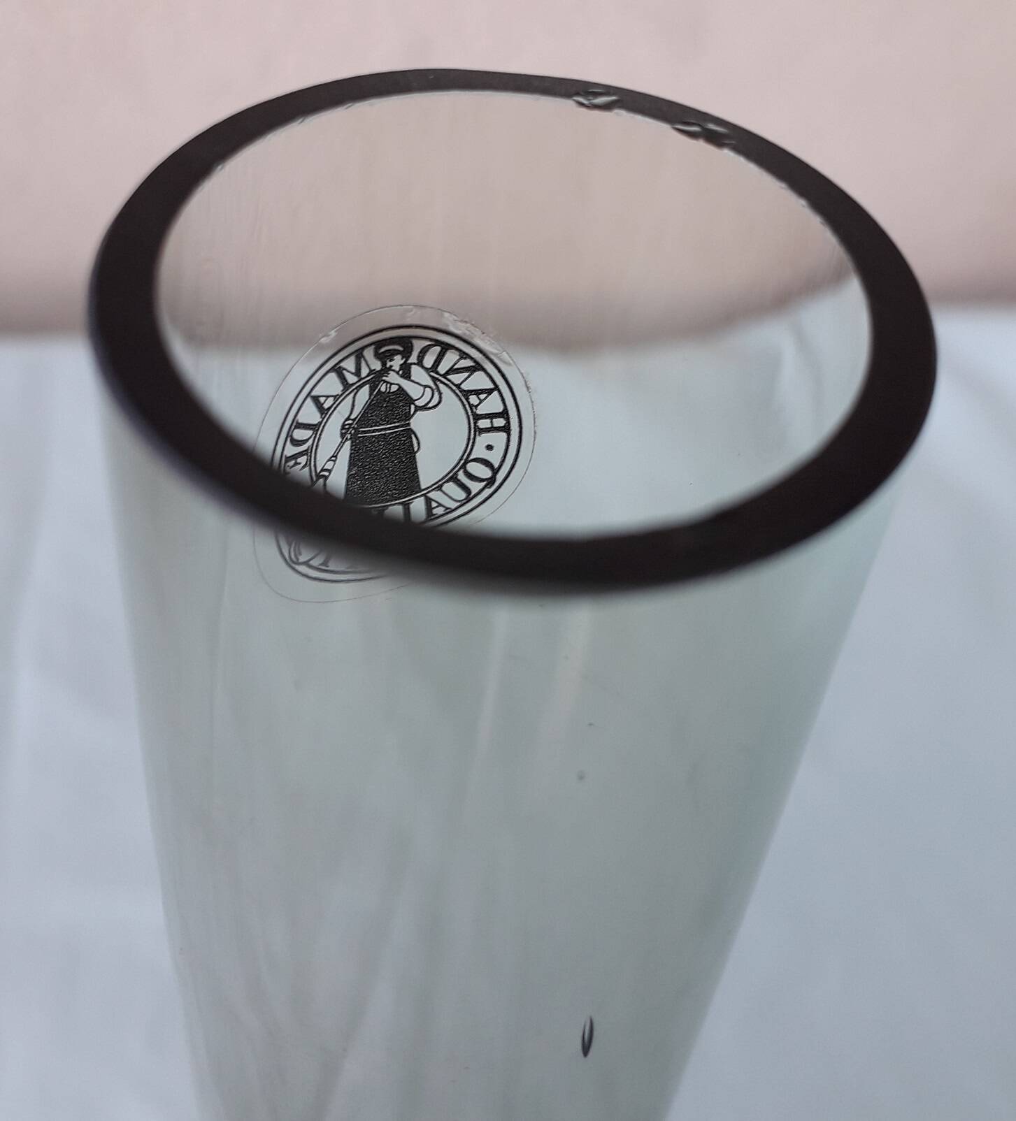 Single-stem glass vase