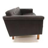 Scandinavian leather sofa, Karl Erik Ekselius for JOC, Sweden, 1950