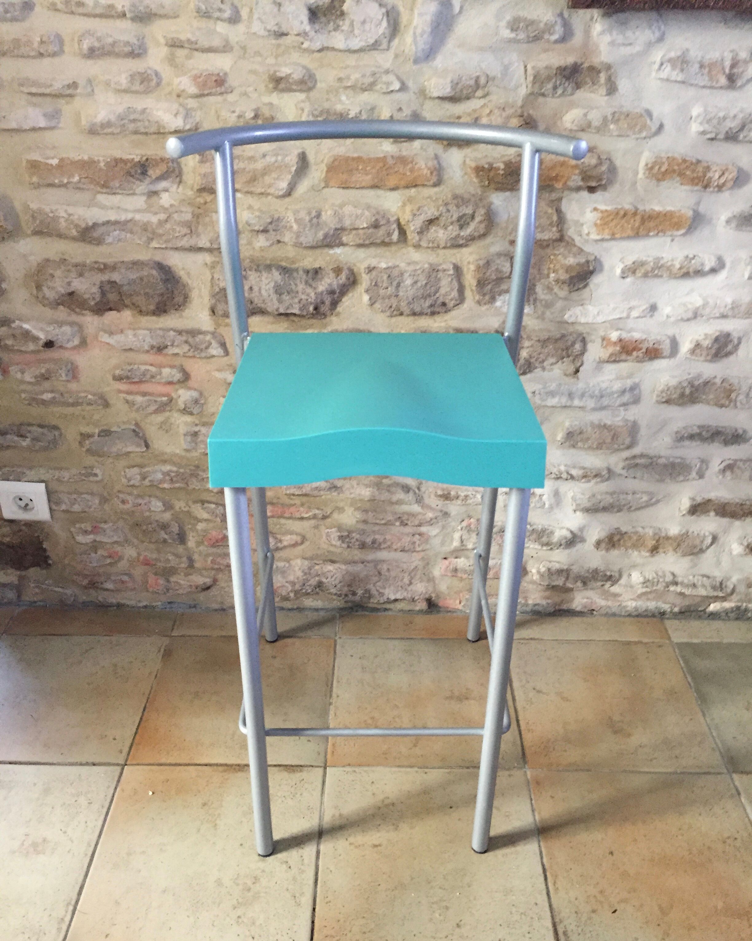 Pair of vintage stools hi glob by Philippe Starck, Kartell