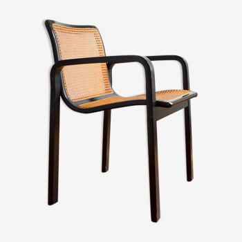 Fauteuil bois et cannage années 60/70