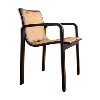 Wooden armchair and canning 60/70s