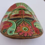 Mexican terracotta mask, Mexican folk art, 1970s