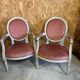 Pair of medallion armchairs