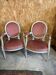 Pair of medallion armchairs