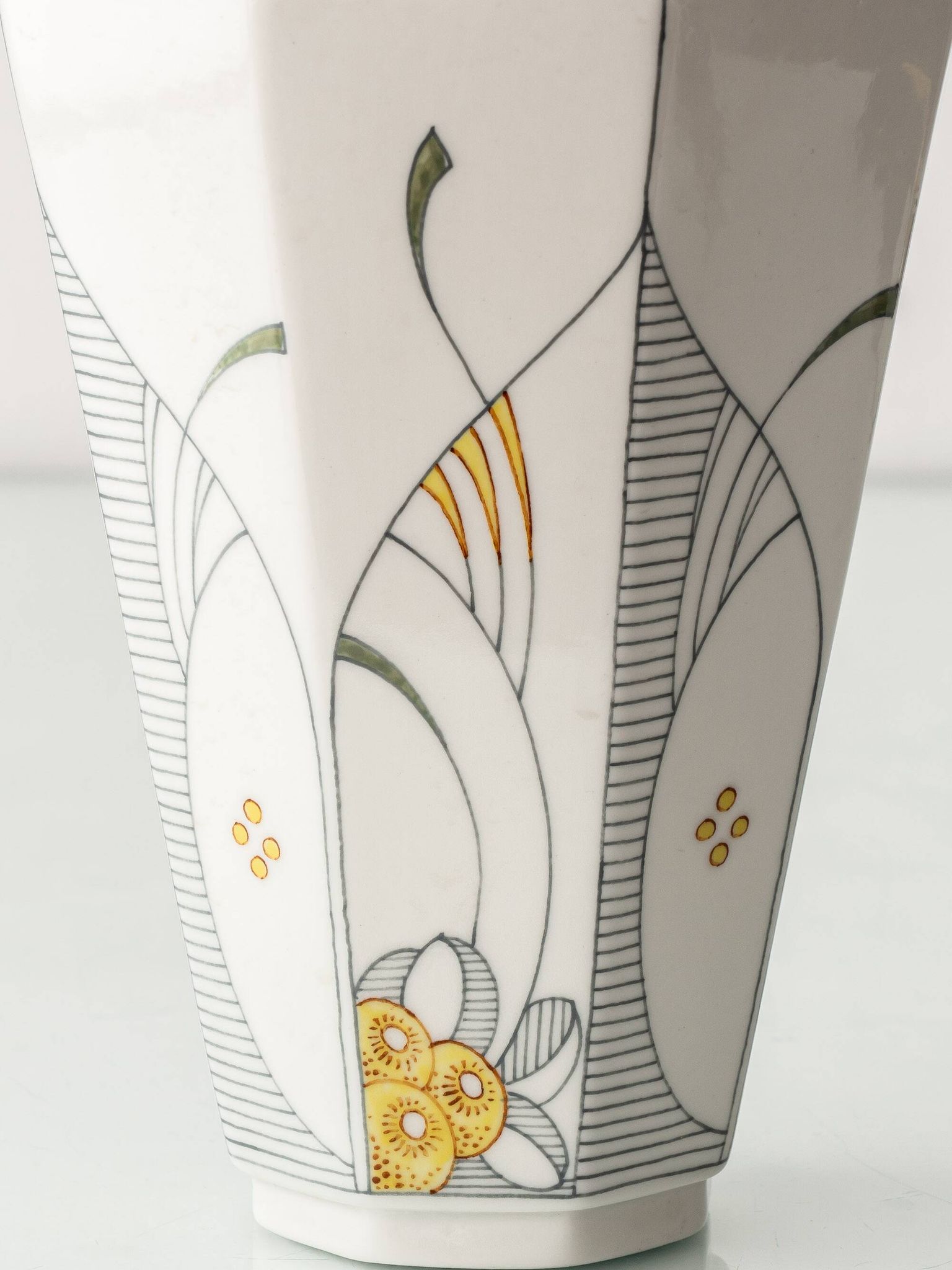 Lampe de table Art Déco vintage par Royal Delft, céramique peinte à la main