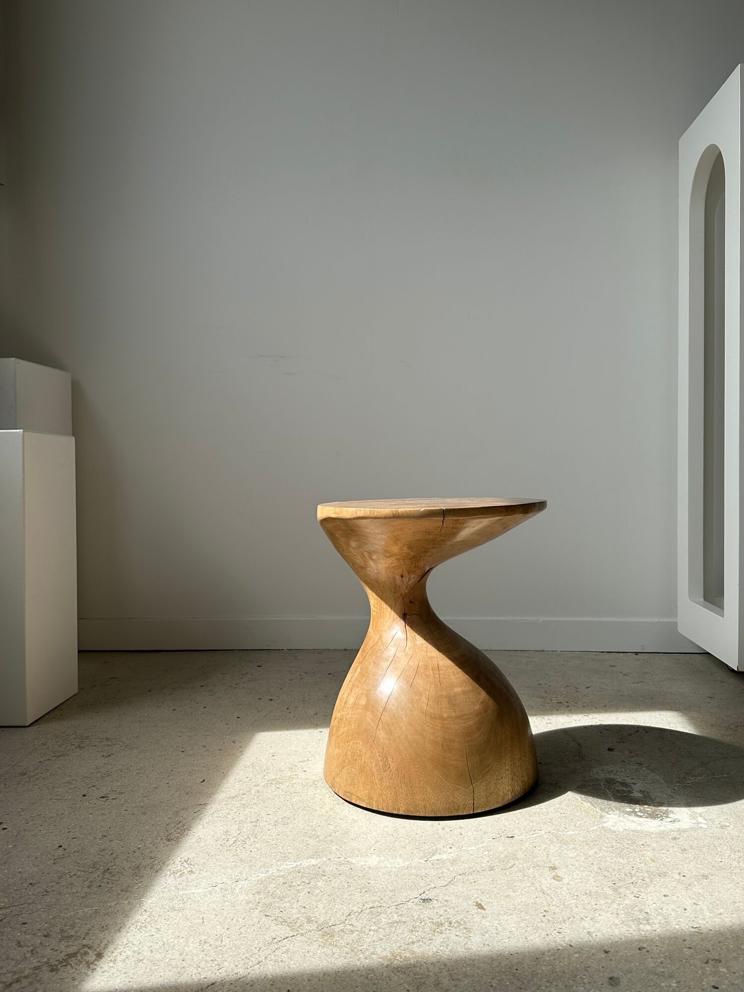 Solid wood sofa end