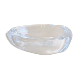 Cendrier en verre bleu signé Strömbergshyttan, Suède