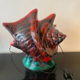 Vintage Vallauris Night Light Lamp in the Shape of a Shell
