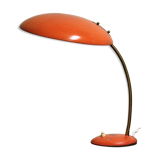 Orange midcentury table lamp by Philips, 1960s