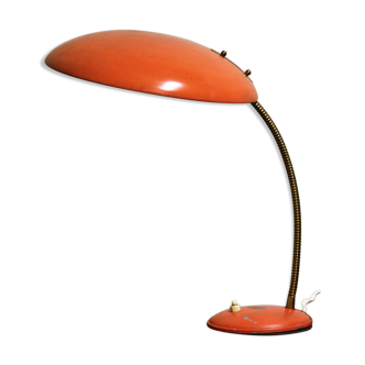 Orange midcentury table lamp by Philips, 1960s