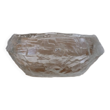 Demant brutalist glass dish by Göte Augustsson | Ruda Sweden | 1960s