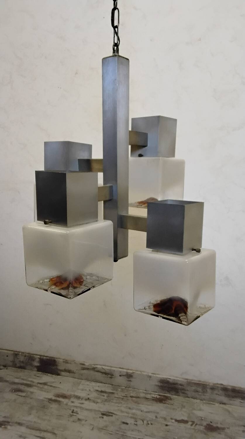 Vintage Cubic Chandelier