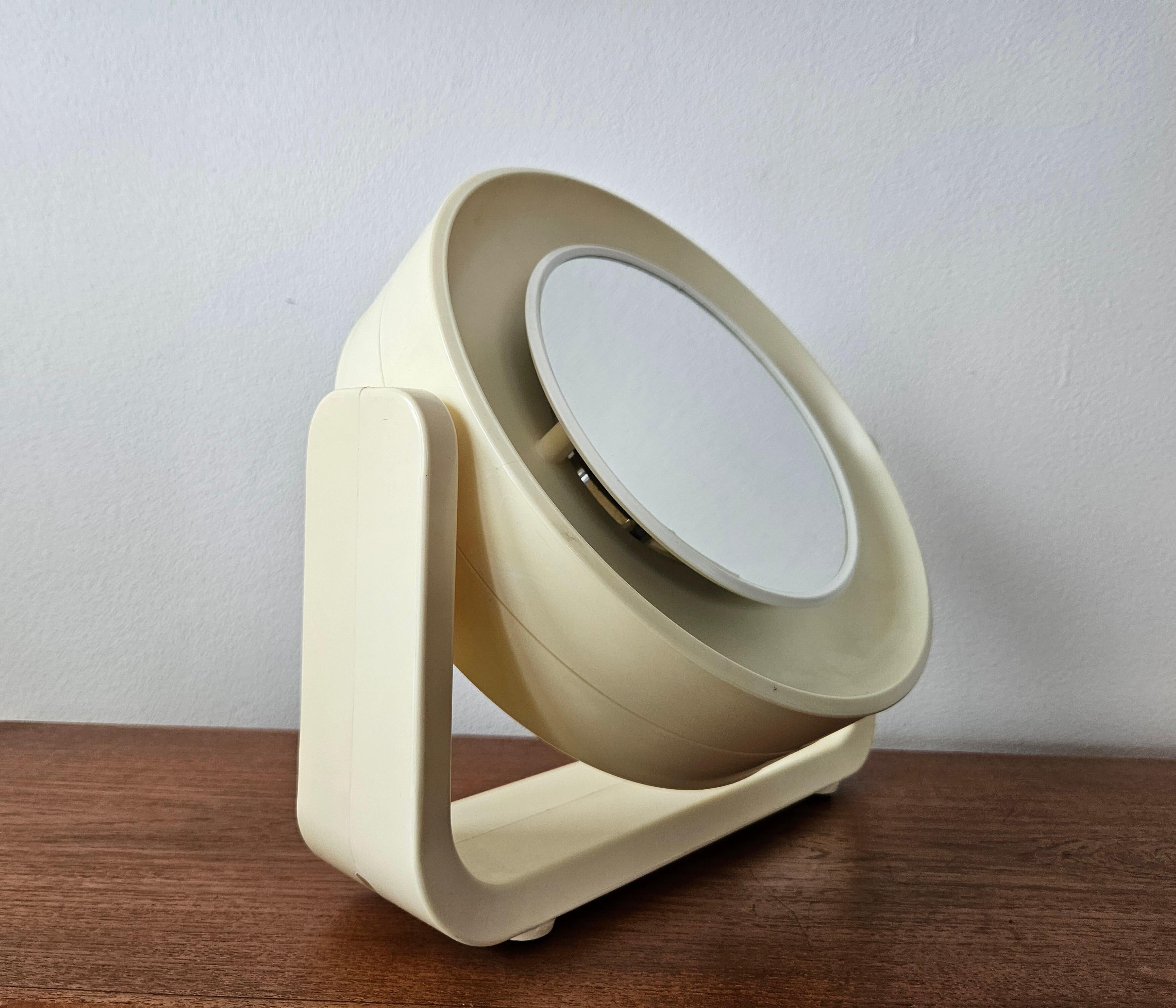 Rare backlit wall or table mirror Midcentury, ALLSTAR, Germany, 1970s