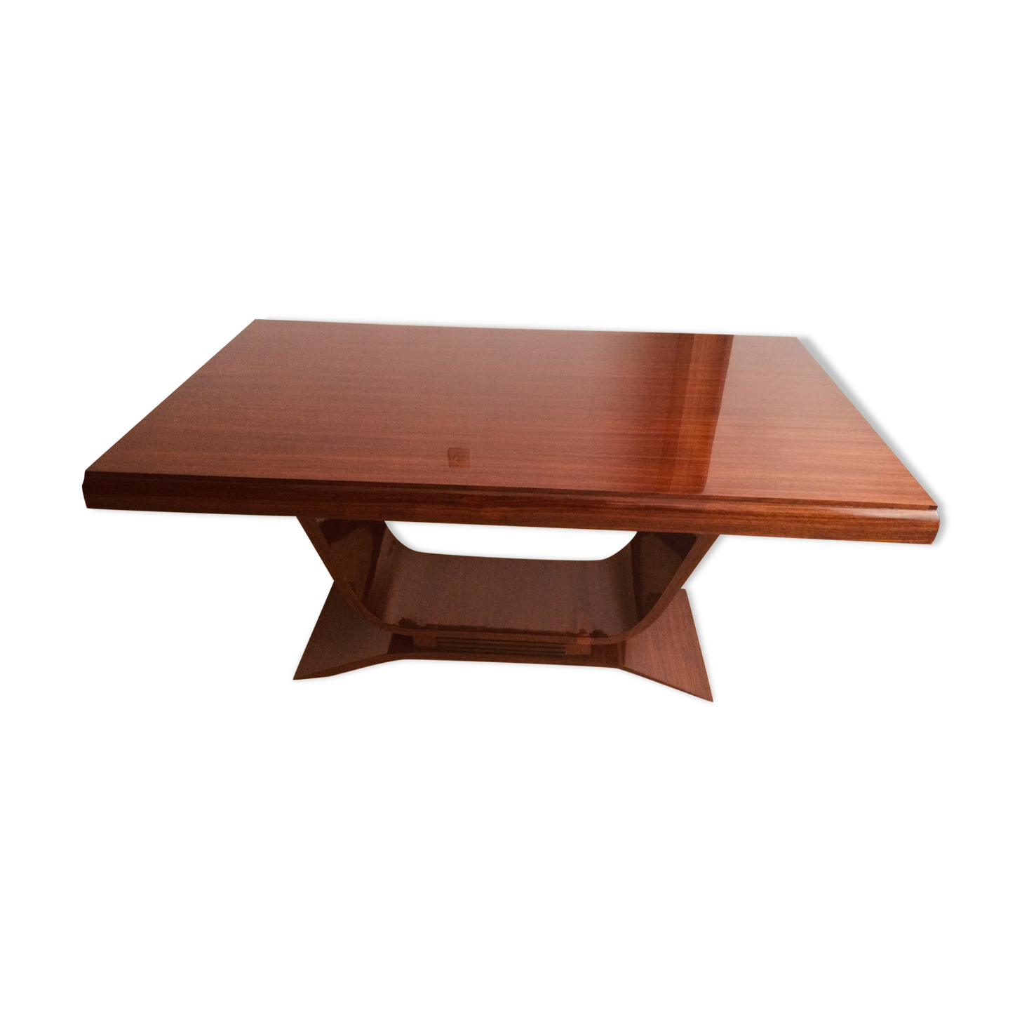 Art Deco dining table in Rio rosewood