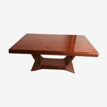 Art Deco dining table in Rio rosewood