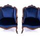 Paire de fauteuils anciens, France, seconde moitié du XIXe siècle. Après restauration.