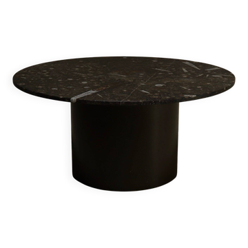 Table basse avec plateau en calcaire fossilisé par Metaform Holland, années 1980.
