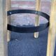 Wooden bar stool natural raw vintage 1970