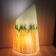 Asymmetrical vintage lamp, space age, Zwiesel, 1960-70.