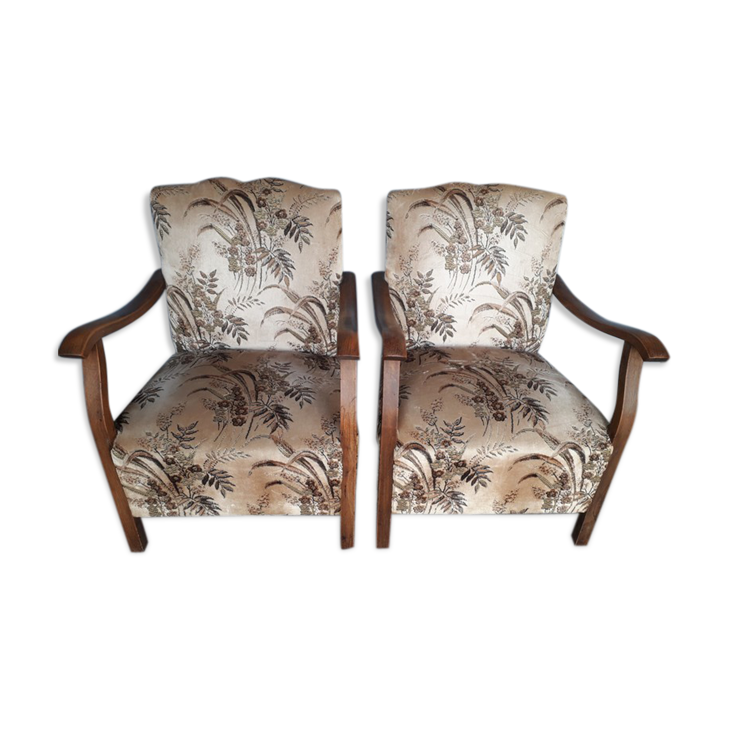 Pair of armchairs toads ep art deco 1930/40