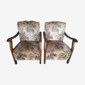 Pair of armchairs toads ep art deco 1930/40