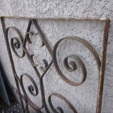 old wrought iron grid