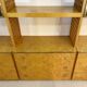 Gianluigi Gorgoni Display Unit 1970s  Fratelli Turi Bookshelf Glass Brass Briar Burl rizzo