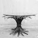 Table basse aux épis de blé, "Coco Chanel" par Goossens, Circa 1970