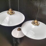 Opaline pendant lights