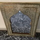 Moroccan brass mirror 19x28cm