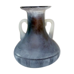 Vase verre soufflé et - style