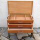 Vintage metal feet nightstand