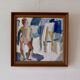Oil on Swedish canvas "Study of a Nude", Ulla Hellenius Reit