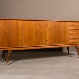 Enfilade en teck par Sven Andersen, Norvège 1950