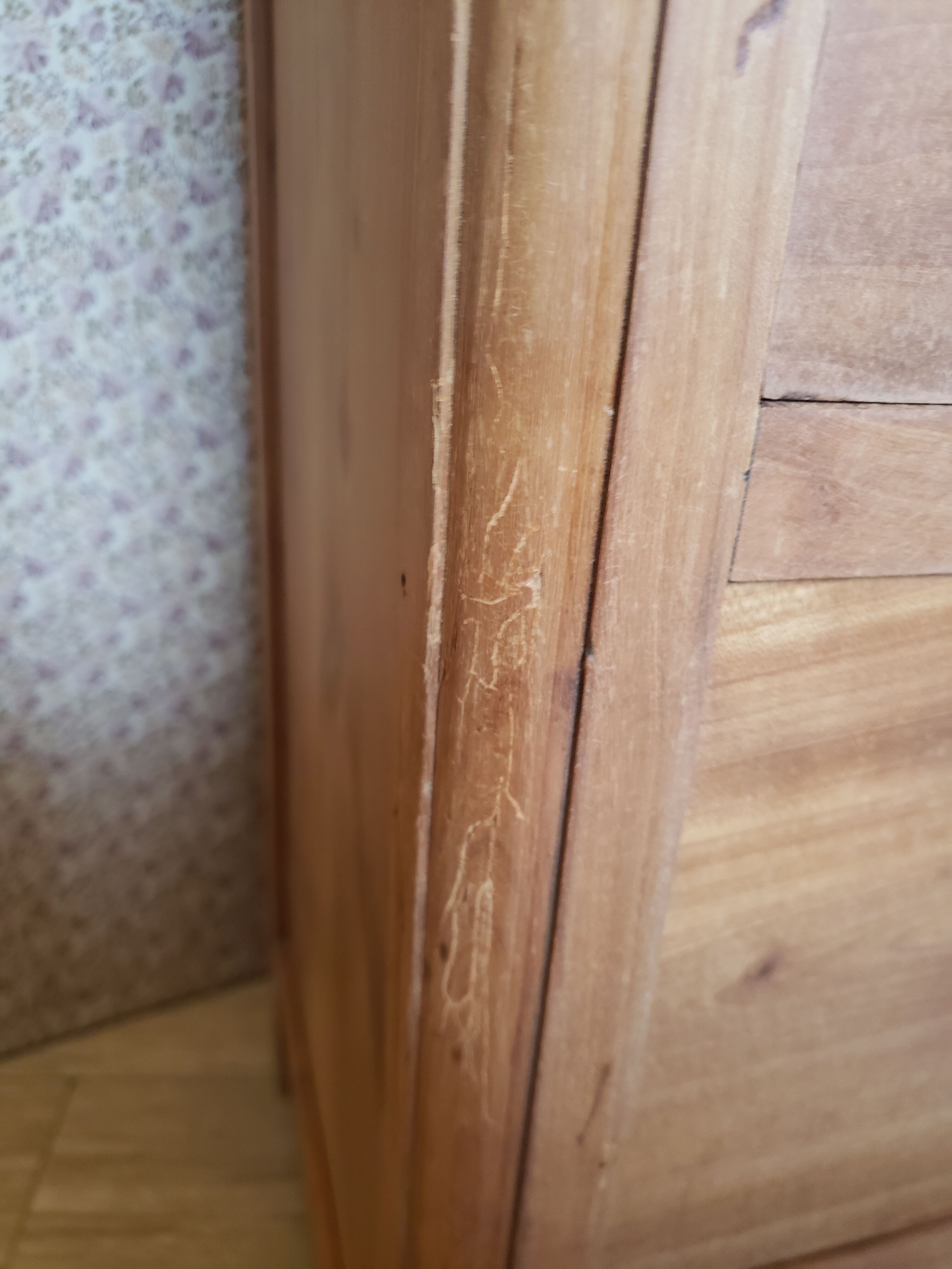 Solid antique cherry chest of drawers