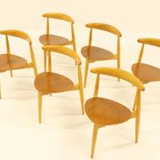 Service de table Heart, conçu par Hans Wegner pour Fitz Hansen, Danemark, années 1960