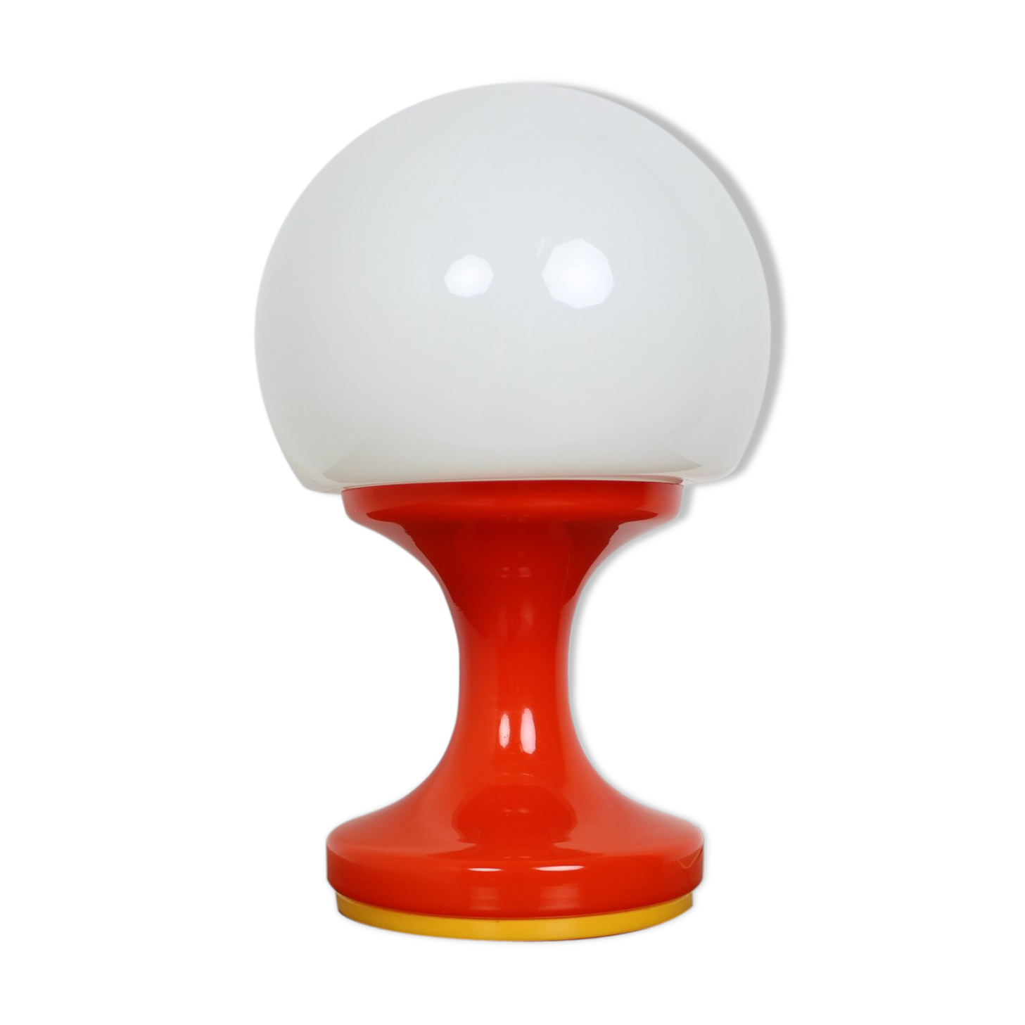 Midcentury All glass Table Lamp for Valasske Mezirici, Czechoslovakia, 1970s