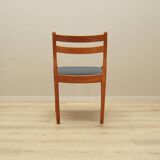 Set of six teak chairs, Danish design, 1970s, designer: Poul M. Volther