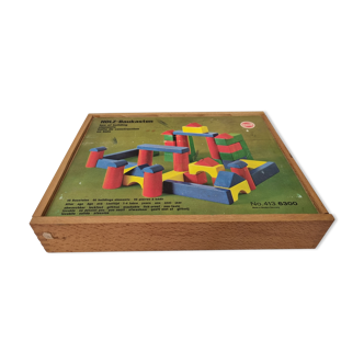 Construction game Holz-Baukasten, 1960