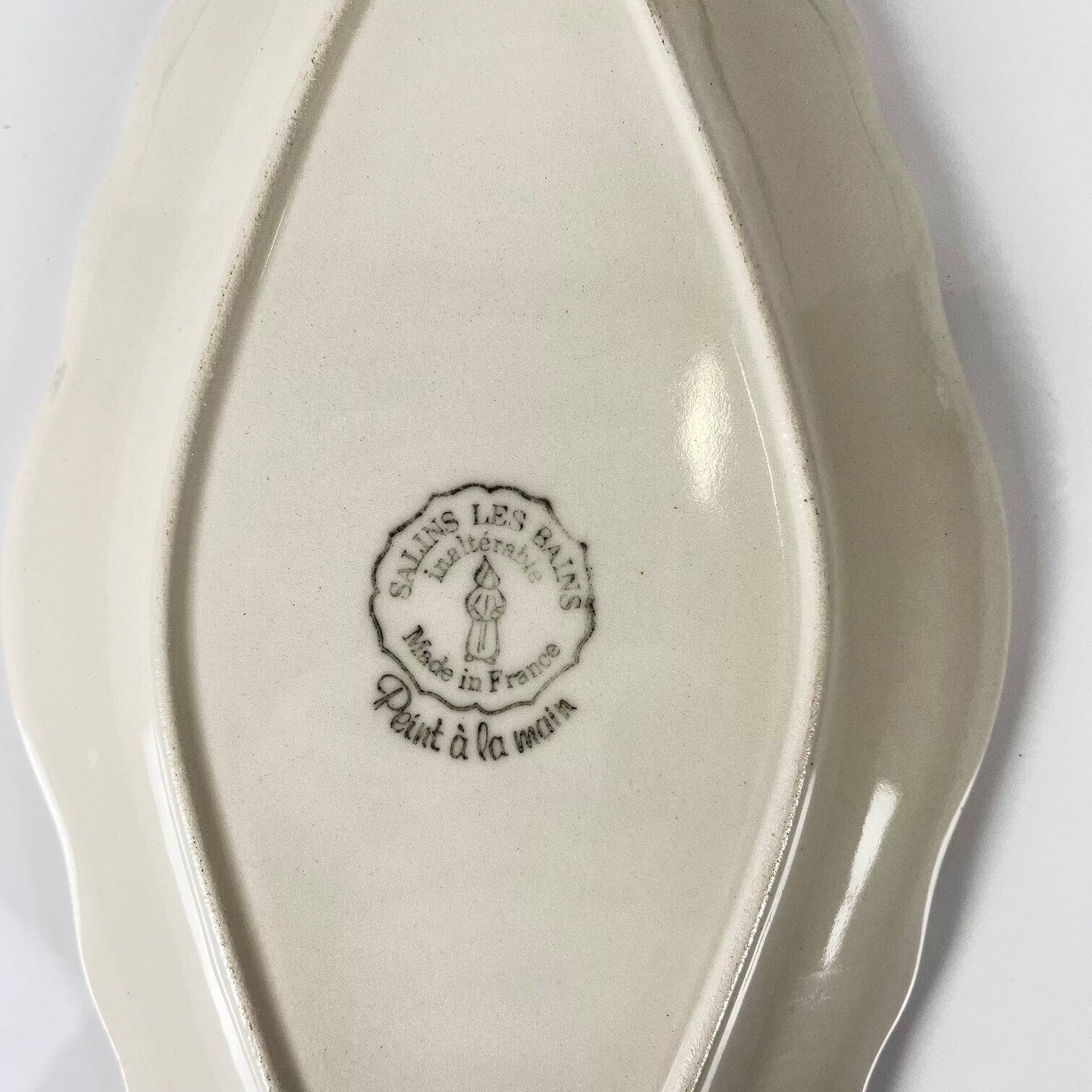 Small pink dish from Salins-les-Bains, before 1970