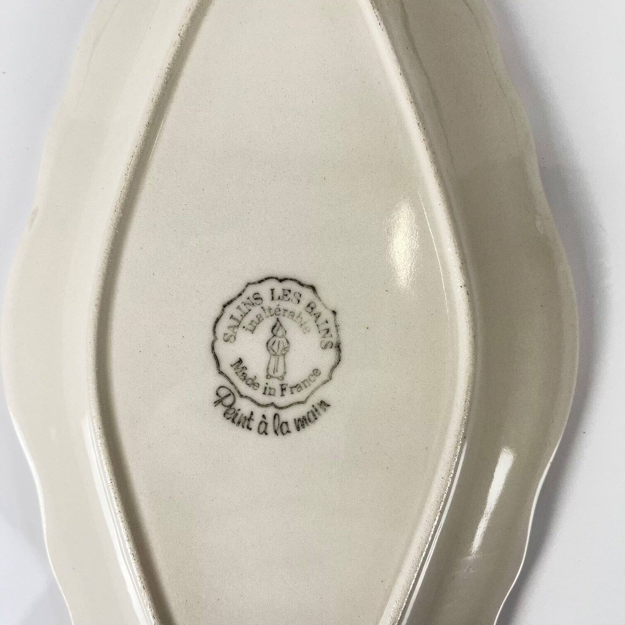 Petit plat Salins les bains rose, avant 1970