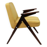 Modern yellow velvet armchair by Chierowski 366