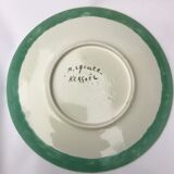 Decorated plate M.Lacoste Kergoel Quimper