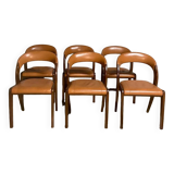 Serie de 6 chaises gondoles Baumann