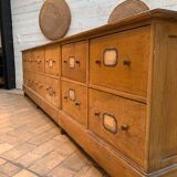 Old wooden workshop furniture